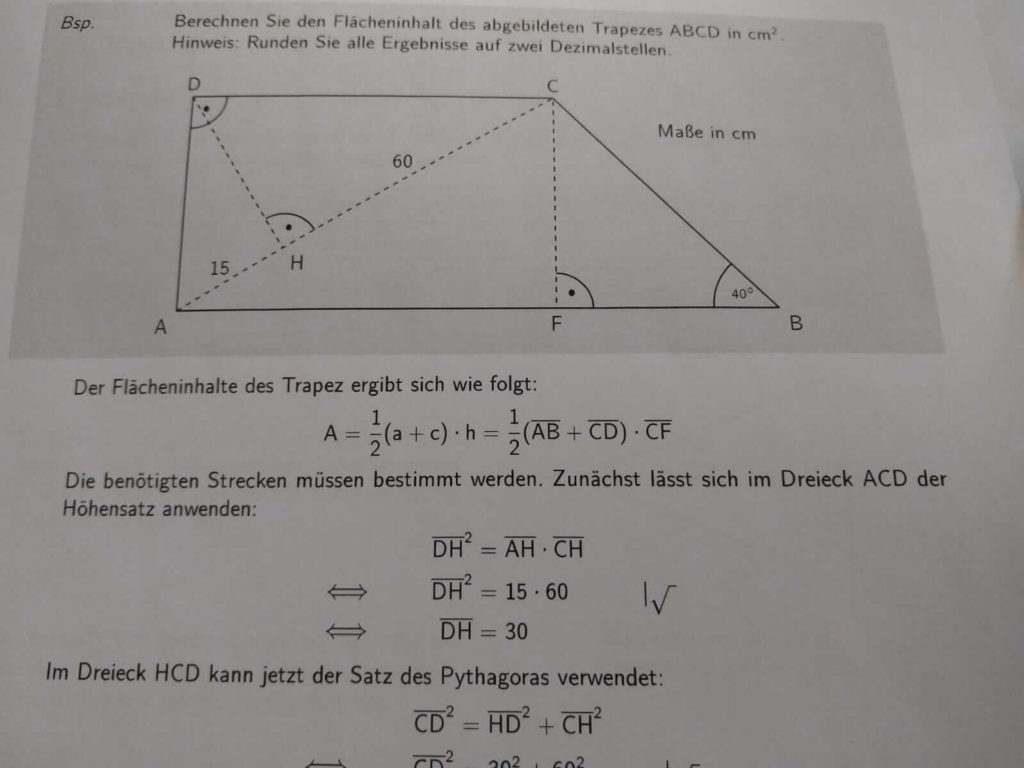 Mittlerer Schulabschluss Trigonometrie lern.de