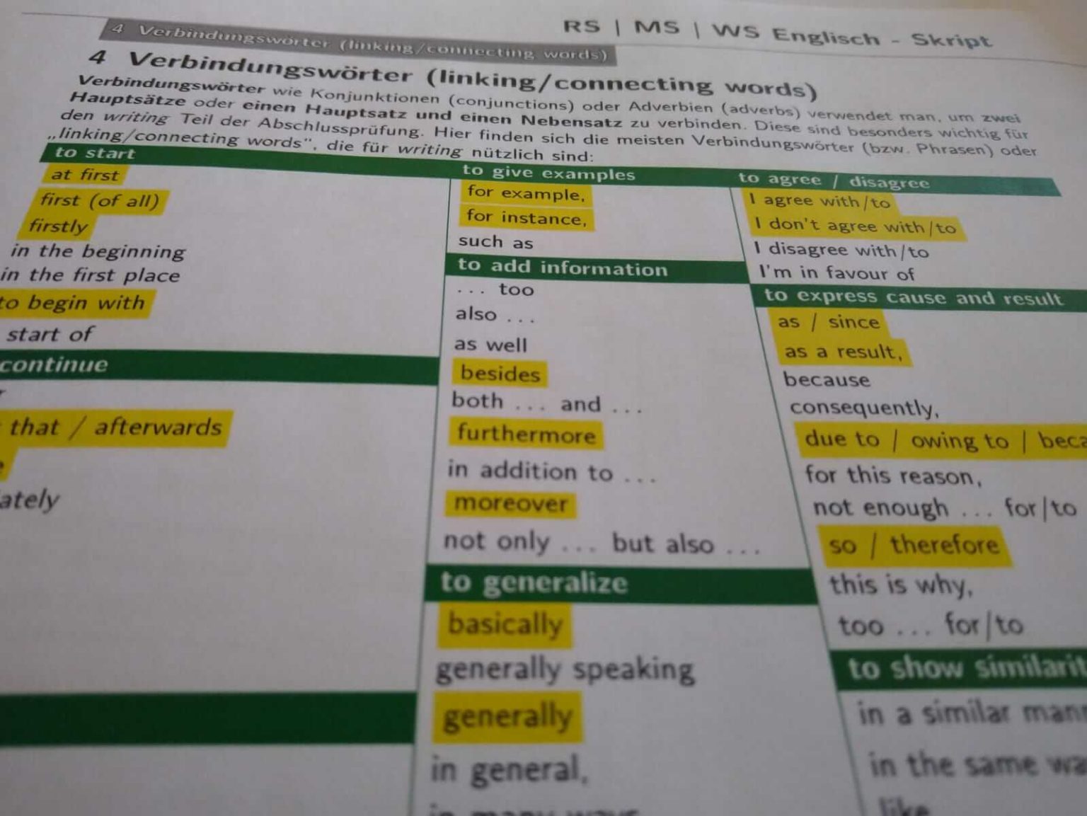 Prüfungsvorbereitung Realschule Englisch 2021 Kurs 1