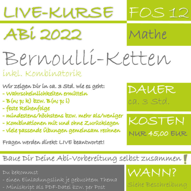FOS 12 Mathe LIVE-EVENT Bernoulli-Ketten lern.de GoDigital