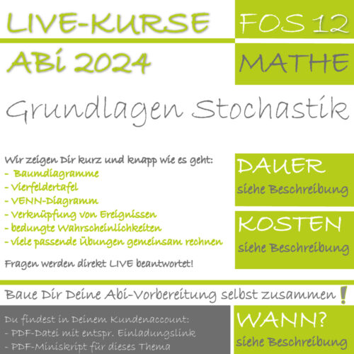 FOS 12 Mathe LIVE-EVENT Grundlagen Stochastik