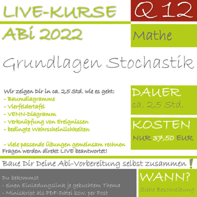 Abitur-Vorbereitung Q12 Grundlagen Stochastik