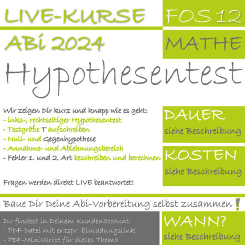 FOS 12 Mathe LIVE-EVENT Hypothesentest
