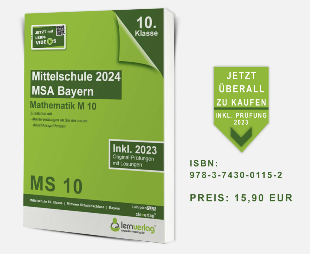 Original-Prüfungen Mittelschule Bayern 2025 Mathematik M10