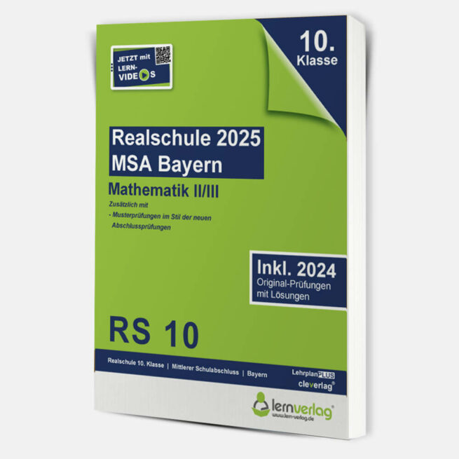 Original-Prüfungen Realschule Bayern 2025 Mathematik II