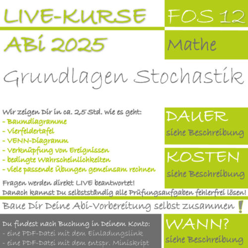 FOS 12 Mathe LIVE-EVENT Grundlagen Stochastik