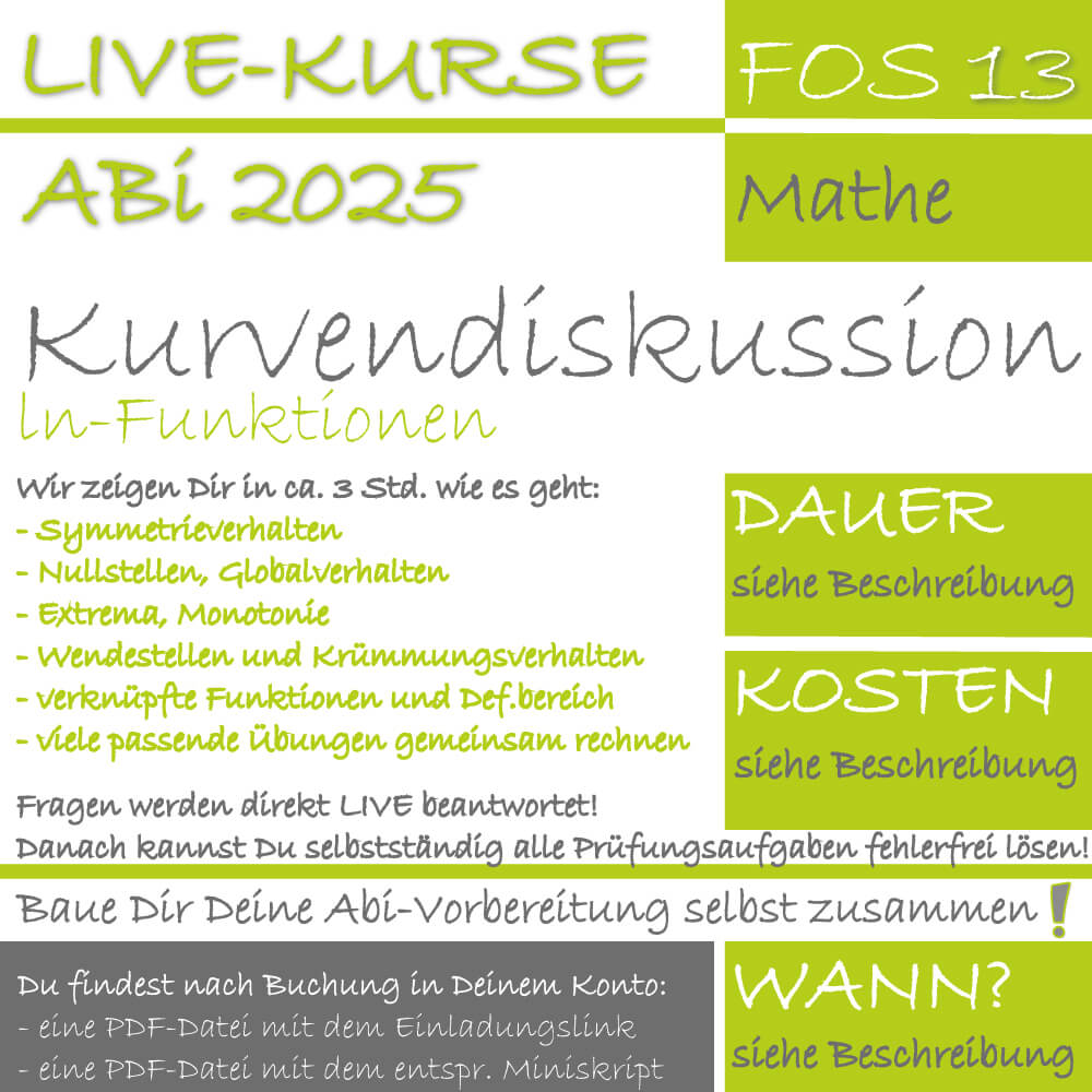 FOS 13 Mathe LIVE-EVENT ln-Funktionen lern.de GoDigital