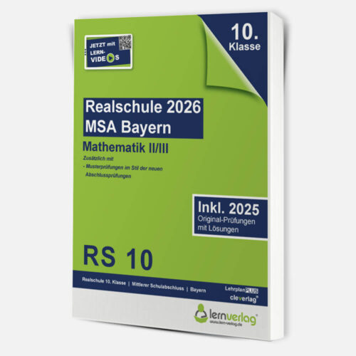Original-Prüfungen Realschulabschluss Bayern 2026 Mathematik II/III