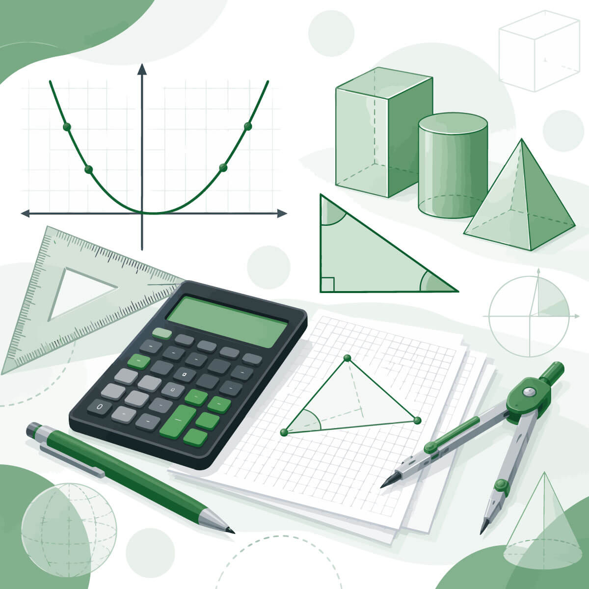 Mathematik Realschule Bayern – Abschlussprüfung, Mathematik I, II und III