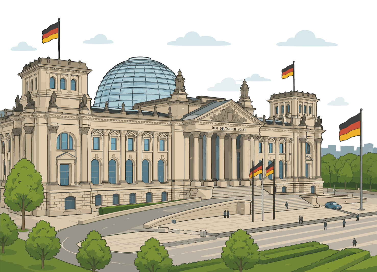 Bundestagssitz in Berlin