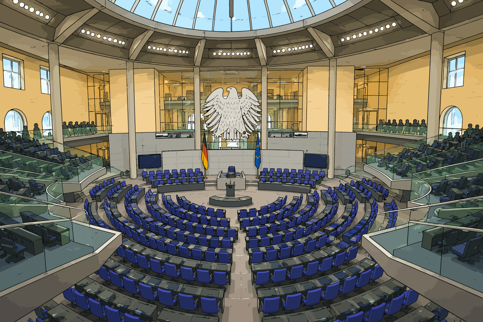 Bundesadler Plenarsaal