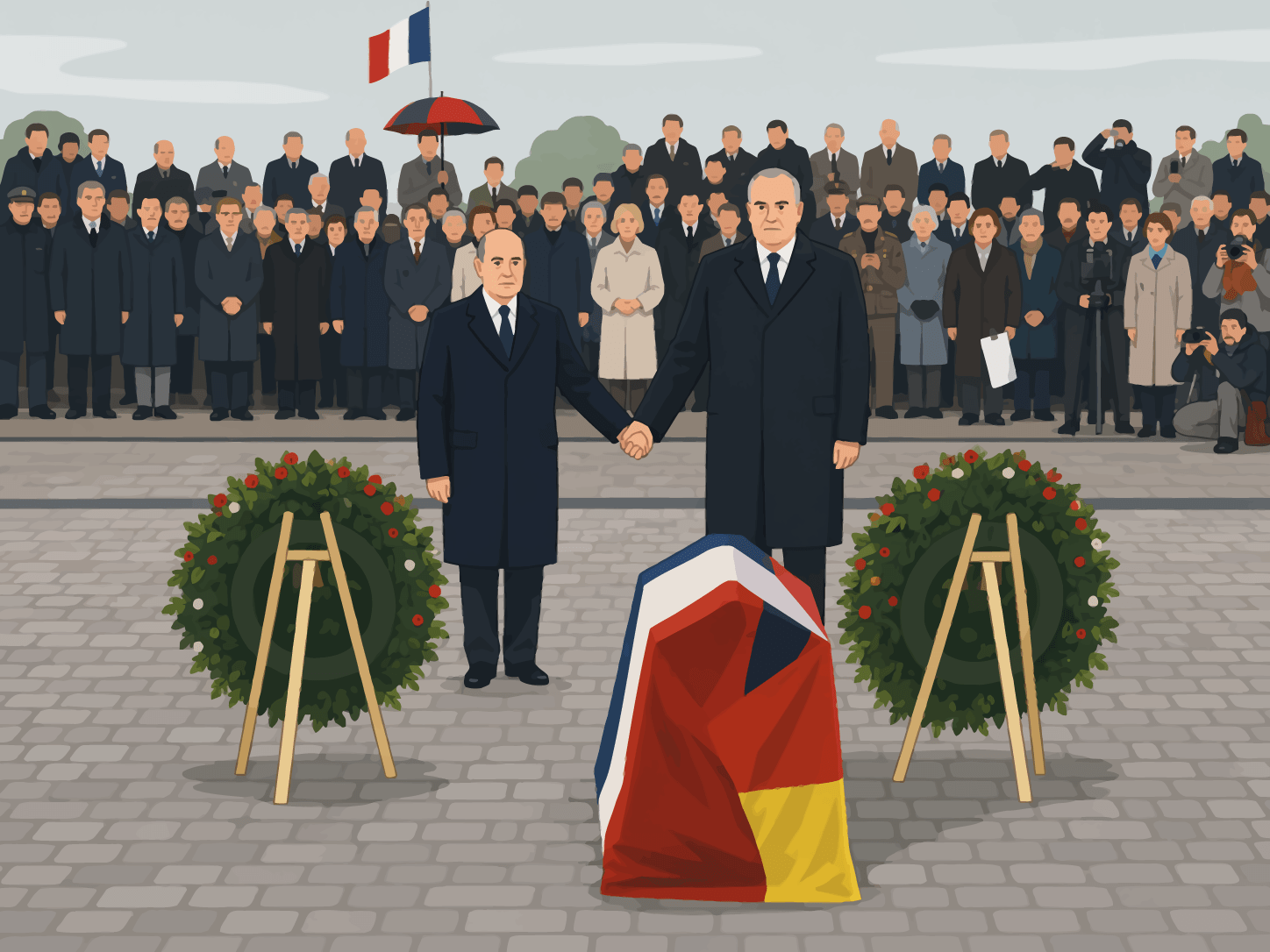 Mitterand und Kohl