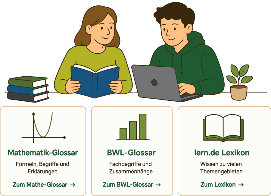 Kostenloses Mathematik-Glossar, BWL-Glossar und Lexikon auf lern.de